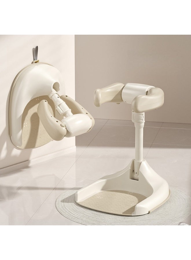 ميكسد حامل استحمام للأطفال مع رف استحمام قابل للتعديل وآمن لحوض استحمام الأطفال من 8-24 شهرًا - Image 1